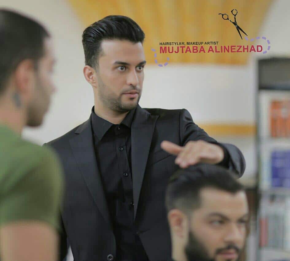مجتبی علینژاد مدرس آرایشگری مردانه